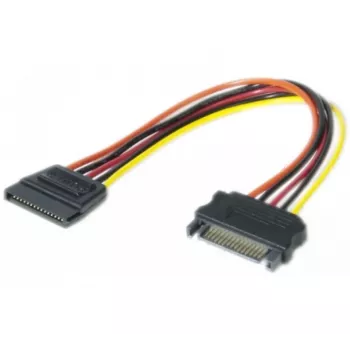 EXERTIS CONNECT SATA Power Extension Cable, SATA Male to SATA Female, 0.2 m 147564