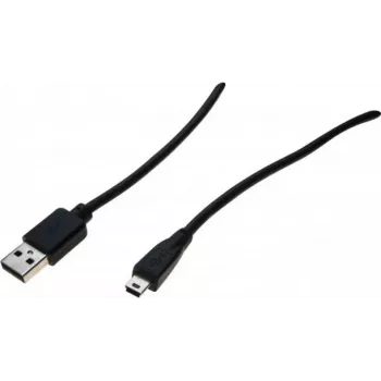 Exertis Connect USB 2.0 Cable, USB-A Male to Mini-USB Type B Male, 5.0 m, Black 532418