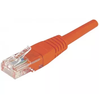 Propojovací kabel CAT.6 U/UTP 10 m červený s ochranou západky EXERTIS CONNECT 243760
