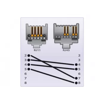 Telefonní kabel EXERTIS CONNECT, černý, 1,0 m (EXC284998)