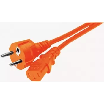 Napájecí kabel EXERTIS CONNECT, Schuko na IEC C13, oranžový, 1,8 m 808073