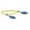 Duplexní jednovidový vláknový patch kabel LC/UPC na LC/UPC Uniboot OS2 Exertis Connect, 1 m, žlutý 392931