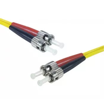 Optický patch kabel EXERTIS CONNECT Eco OS2 single-mode duplex ST/UPC na ST/UPC žlutý 1,0 m 392891