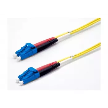 Duplexní single-mode optický patch kabel Ekivalan OS2 LC/LC 9/125 µm LSZH žlutý 50 m COZ008LCLC2SJ0500A