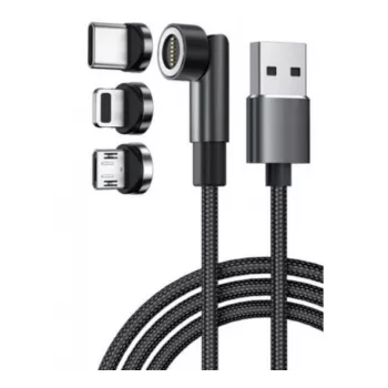 Nabíjecí kabel Exertis Connect USB 3v1 s USB-C, Micro-B, Lightning (640297)