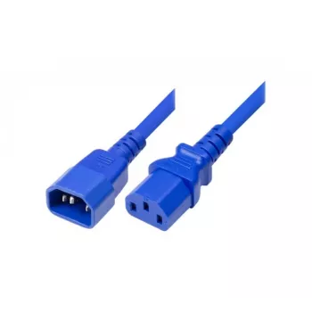 Napájecí kabel Exertis Connect IEC C14 na C13 modrý 5,0 m 808047