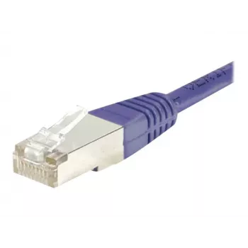 EXERTIS CONNECT Cat.6 F/UTP Patch Cable, 30m, Violet, Slim Snagless Boots, RJ45 853348