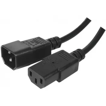 Exertis Connect IEC Power Cable C14 to C13, Halogen-Free, Black, 1.8 m 807952