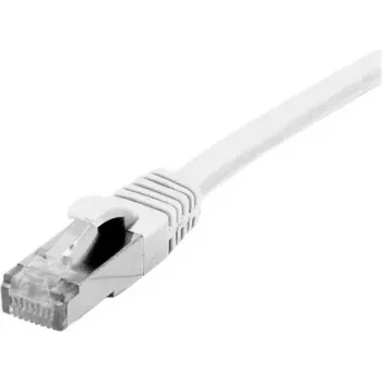 Propojovací kabel CAT 6 F/UTP EXERTIS CONNECT, PoE, LSZH, bílý, 5 m, s ochranou západky 850887