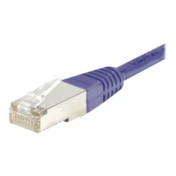 EXERTIS CONNECT Cat.6 F/UTP Patch Cable, Violet, 15 m, Slim Snagless Boot 853340