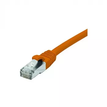 Propojovací kabel Cat.6 F/UTP Exertis Connect 854427, 15 m, oranžový, PoE, bez halogenů