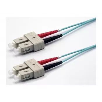 Duplexní optický patch kabel OM3 Ekivalan SC/SC 7 m aqua COZOM3DCDC2SA0070A
