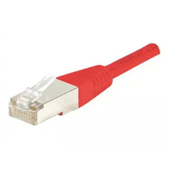 EXERTIS CONNECT Cat6 F/UTP Patch Cable, Red, 25m, Slim Strain Relief 853327