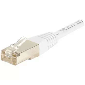 Exertis Connect 853811 Cat.6 F/UTP Patch Cable, 1 m, White, Slim Bend Protection