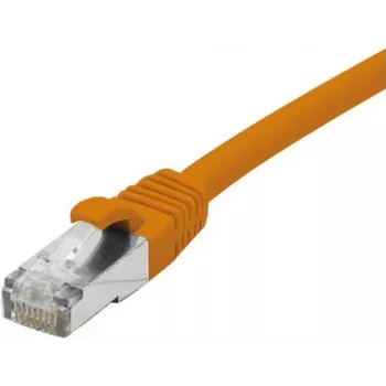 Patch kabel Cat 6 F/UTP EXERTIS CONNECT, PoE, bez halogenů, oranžový, 0,5 m, s ochranou západky 854421
