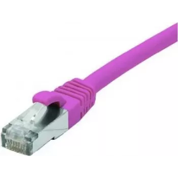 Patch kabel Cat 6 F/UTP EXERTIS CONNECT, PoE, bez halogenů, růžový, 10 m 854437