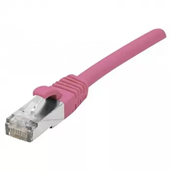Síťový kabel EXERTIS CONNECT Cat 6A S/FTP, růžový, 15 m, slim s odlehčením tahu 854383