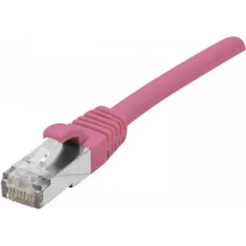 Síťový kabel EXERTIS CONNECT Cat. 6 F/UTP PoE bez halogenů, růžový, 0,5 m, s ochranou západky 854432