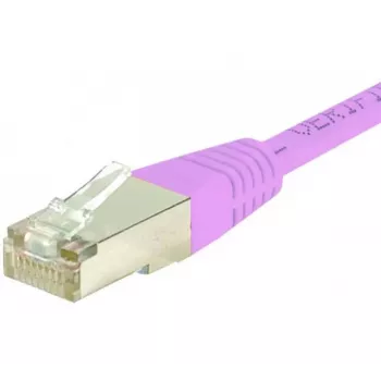 Síťový kabel Exertis Connect 854484 Cat.6 S/FTP PiMF, 5 m, růžový, slim s ochranou proti ohybu