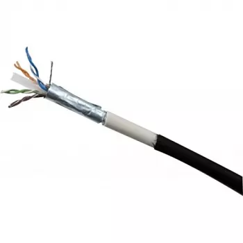 Venkovní síťový kabel Exertis Connect Cat6 RJ45 na RJ45, F/UTP, 20 m, černý 845046