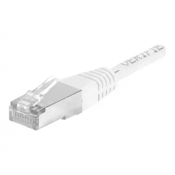 Síťový kabel EXERTIS CONNECT Cat.6a F/UTP, 10 m, černý, 10 Gbps, RJ45, slim s ochranou proti ohybu 850020