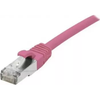 Propojovací kabel Cat 6A S/FTP EXERTIS CONNECT, růžový, 0,15 m, Slim Bend Protection 854373