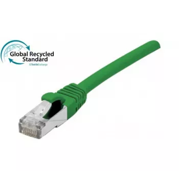 Propojovací kabel EXERTIS CONNECT RJ45 Cat 6 F/UTP GRS-certified zelený 3,0 m (854633)