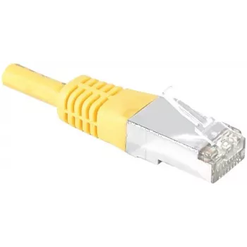 Propojovací kabel EXERTIS CONNECT Cat.6 S/FTP PiMF, žlutý, 0,3 m, Slim Snagless Boot 856822