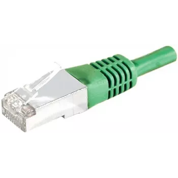 Propojovací kabel EXERTIS CONNECT Cat.6A S/FTP, 15 m, zelený 858353