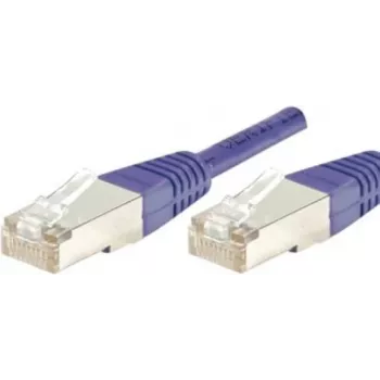 Síťový propojovací kabel Exertis Connect 854450 Cat6 S/FTP, fialový, 0,15 m