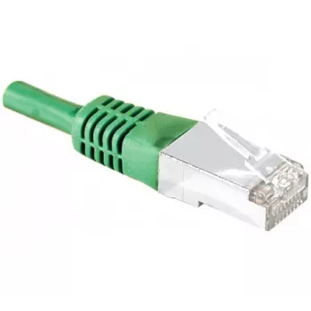 Propojovací kabel EXERTIS CONNECT S/FTP CAT.6, PiMF, zelený, 1,5 m, Slim Snagless 856857