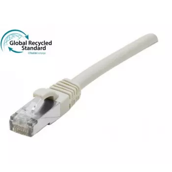 Propojovací kabel EXERTIS CONNECT Cat. 6A S/FTP, 10 m, šedý, bez halogenů TPE, GRS-certified, ochrana západky 854508