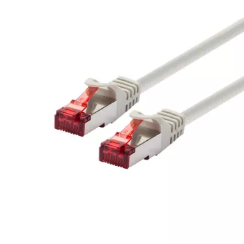 Propojovací kabel EXERTIS CONNECT Cat.6 S/FTP, šedý, 70 m, Slim Knickschutz EXC856912