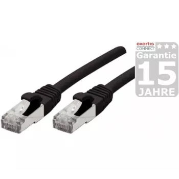 Síťový kabel Exertis Connect 858493 Cat6a S/FTP, 25 m, černý