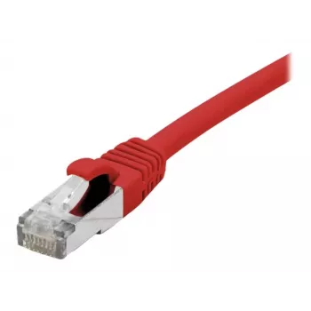 Propojovací kabel EXERTIS CONNECT Cat. 6A S/FTP, 5 m, červený, bez halogenů, certifikace GRS, s ochranou západky 854525