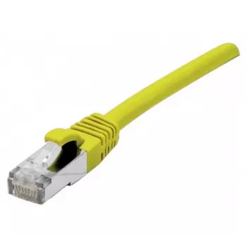 Propojovací kabel Cat 6A S/FTP EXERTIS CONNECT 858425 7,5 m, žlutý, tenká ochrana proti zlomení