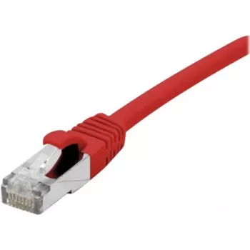 Propojovací kabel Cat 6A S/FTP EXERTIS CONNECT 858466 0,3 m, červený, tenká ochrana západky