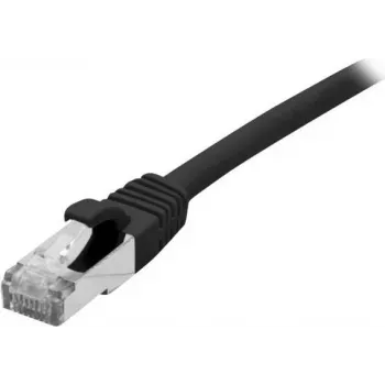 Propojovací kabel Cat 6A S/FTP EXERTIS CONNECT 858487 3 m, černý, tenká ochrana západky