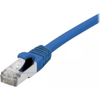 EXERTIS CONNECT Cat 6A S/FTP patch kabel, modrý, 1,0 m, Slim Snagless Boot 858452