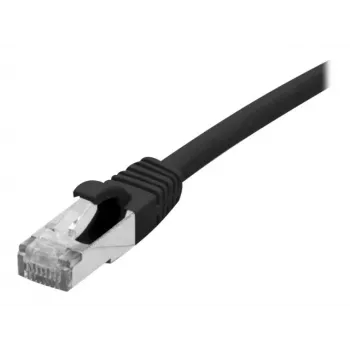 Síťový kabel EXERTIS CONNECT 858482 Cat 6A S/FTP, 0,3 m, černý, Slim Boot