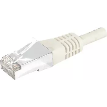 Propojovací kabel Cat.6A S/FTP EXERTIS CONNECT 857700, 0,5 m, šedý, slim západka