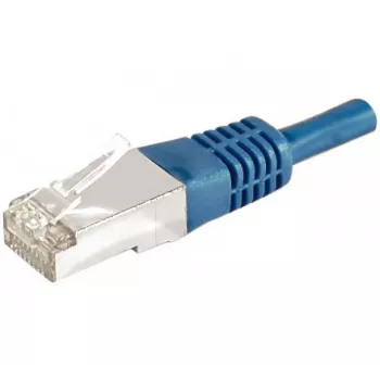 Propojovací kabel Cat.6a F/UTP EXERTIS CONNECT, RJ45, modrý, 0,3 m, 10 Gbps 859516