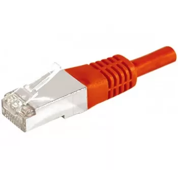 Propojovací kabel Cat.6a F/UTP EXERTIS CONNECT, červený, 0,5 m, 10 Gbps, slim snagless západka 859532