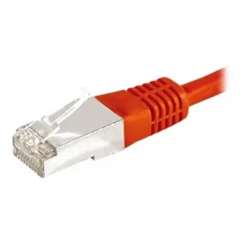 Propojovací kabel Cat.6a F/UTP EXERTIS CONNECT 859538, 7,5 m, červený, 10 Gbps, slim západka