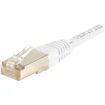 Propojovací kabel Cat.6 S/FTP EXERTIS CONNECT 856824, 0,3 m, bílý, slim západka