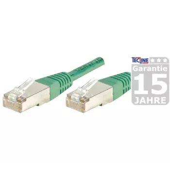 Propojovací kabel S/FTP (PIMF) CAT.6A Class EA EXERTIS CONNECT, zelený, 25,0 m, slim snagless západka 858355