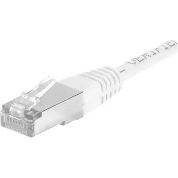 Propojovací kabel Cat.6a F/UTP EXERTIS CONNECT 859579, 1,5 m, bílý, 10 Gbps, slim západka