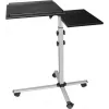 Mobilní multifunkční stůl na kolečkách EXERTIS CONNECT, 1000 x 500 mm, černý (965033)