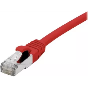 Propojovací kabel Cat 6A S/FTP EXERTIS CONNECT, červený, 0,5 m, Slim Snagless Boot 858467