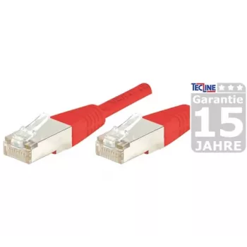 Propojovací kabel Cat6a S/FTP EXERTIS CONNECT, červený, 1 m 858302